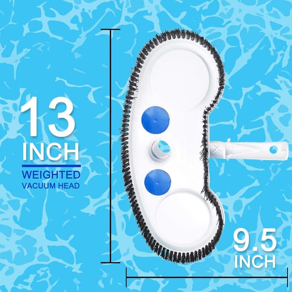 Viktat flexibelt poolmunstycke för nedgrävda pooler Manuell rengörare för ovanjordiska vinylpooler