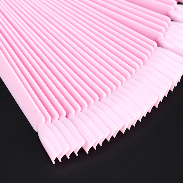 50 stk./pose vifte falske negletip stick palet swatch manicure polish gel display øveværktøj