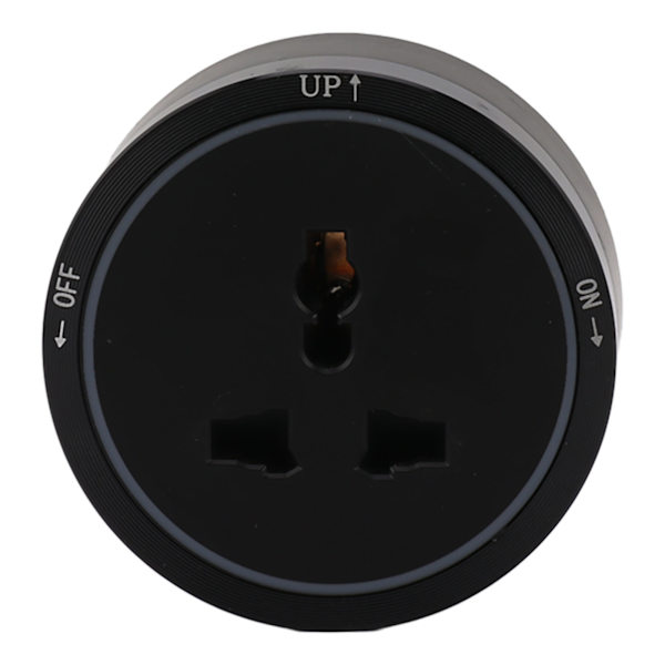 Elektrisk stikkontakt spor stikkontakt svart horisontal flyttbar elektrisk veggforlengelse stikkontakter adapter for husholdning