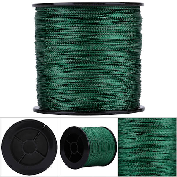 500m PE flätat 4 trådar super starka fiskespön Multi filament fiskerep snöre grönt (4)