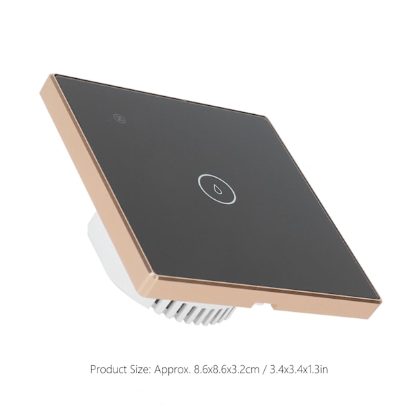Trådlös Ljusbrytare 1‑Gang 20A Zigbee V3.0 Touchkontroll Väggpanel EU 95‑250V/AC