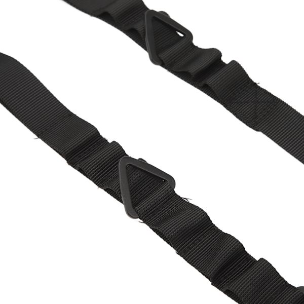Camping förvaringsrem Multifunktionell halkfri nylon axelrem med triangulär ring för campingtillbehör Svart