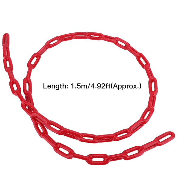 1,5 m barn utomhus inomhus Plastbelagd järn Lekplats Swing Link Chain Leksakstillbehör (röd)