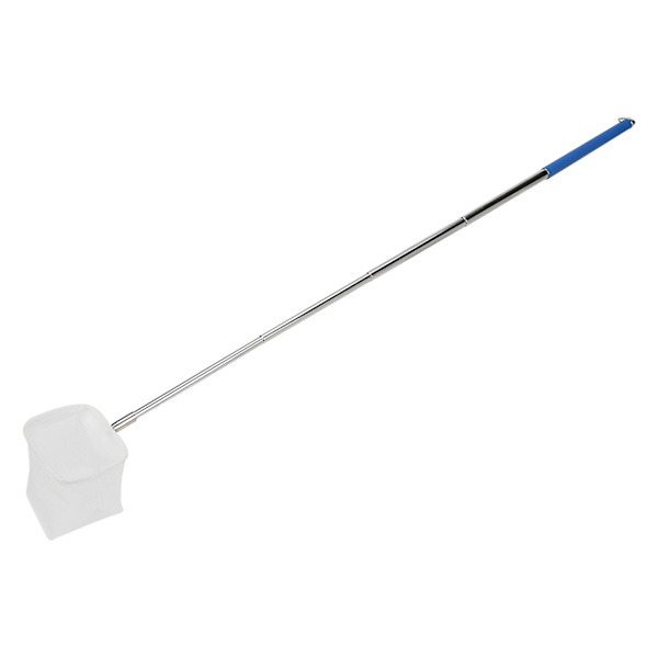 Justerbar Mini Fiske Nät Pol för Akvarium Tank Räkor 20-57.5cm Expanderbar(Blå Fyrkant)