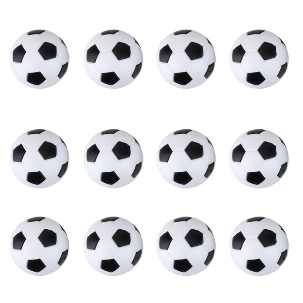 12pcs Table Soccer Game Replacement Kit Mini 36mm Footballs Balls Set Accessory