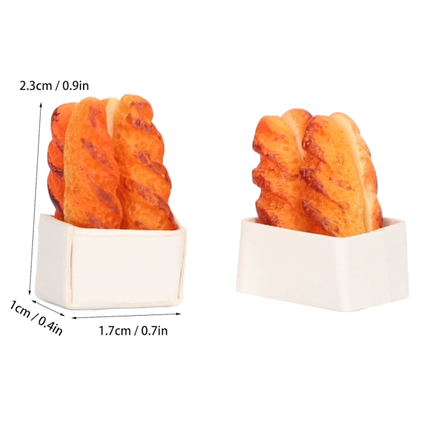 40 kpl nukkekodin miniatyyrileipää, korkea simulaatio, turvallinen hartsimateriaali, nukketalon leipä 10 alustalla lapsille lahjoiksi
