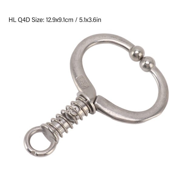 Kvæg Næsering Holdbar Rustfrit Stål Kvæg Ring Sfærisk Kvæg Ring Klemme Træk Til Hjem Gård HL Q4D