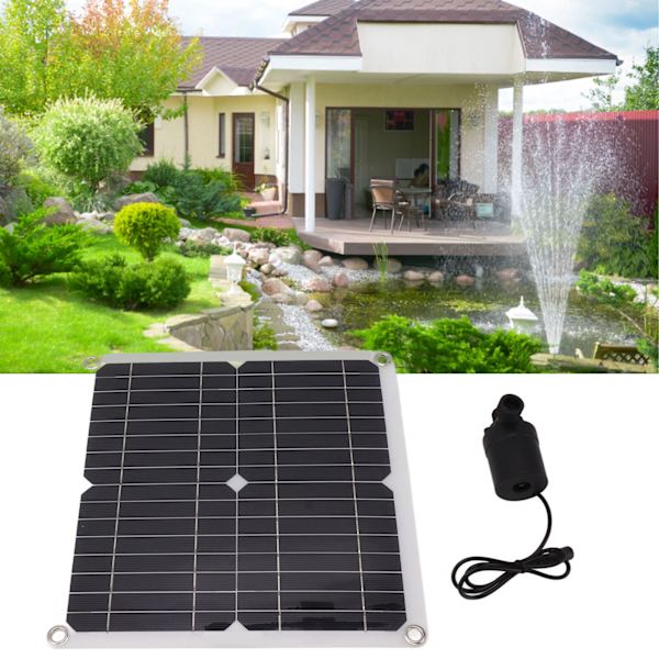 Aurinkopaneelinen vesipumppu 50W aurinkopaneeli 22W vesisuihkupumppu akkukotelolla Ajastinohjain DC12V