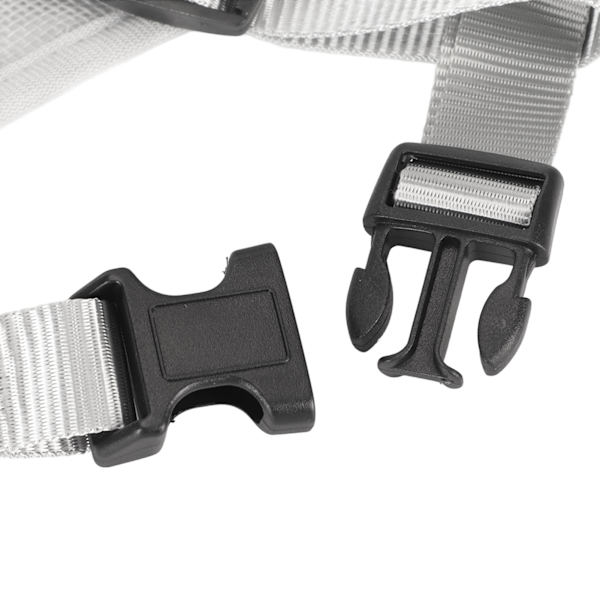 Hundmunstycke Andningsbar Justerbar Förhindra Biting Chewing Pet Mesh Muzzle för Utomhusträning Grå M