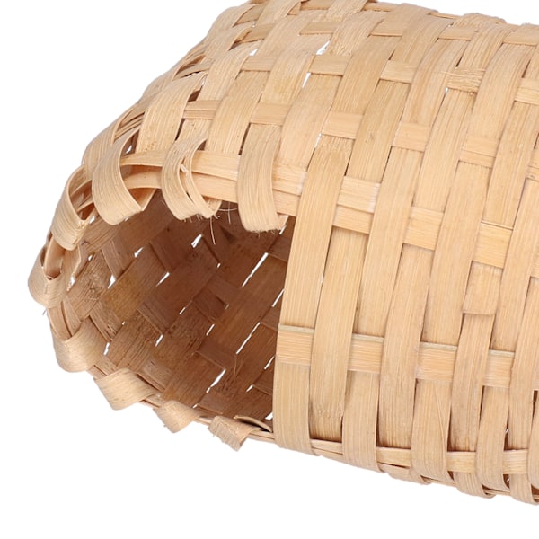 2PCS Naturlig Bambu Fågelbo Handgjord Fågelbo med Hängare för Utomhusträdgård