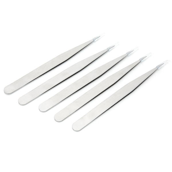 5 st/set legering stål antimagnetisk hög precision pincett klocka reparation verktyg