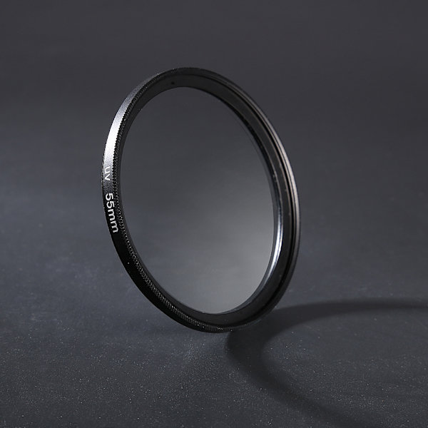 55mm UV Ultra Violet Filter Glaslinsebeskytter til Canon Sony Nikon Pentax