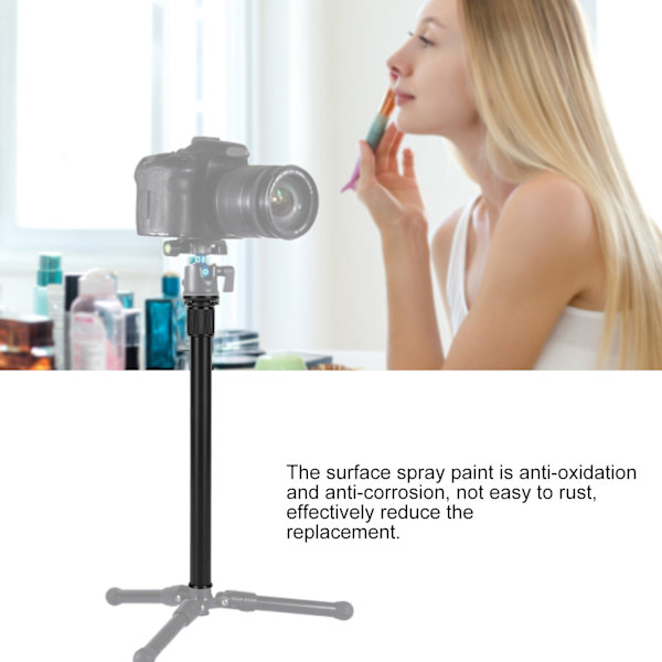 Universell 60 cm justerbar aluminiumlegering handhållen monopod bärbar förlängningskamerastång MC‑60 axelstång 1/4 tum
