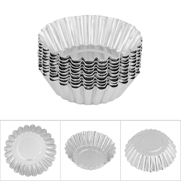 10 st aluminiumlegering äggformar bakverktyg 70 mm bakform köksbakverktyg