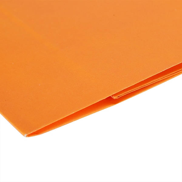 Eko-vänlig bärbar kraftpapperspåse Butikskläder Förpackningspåse (M 21 x 11 x 27,5 cm) Orange