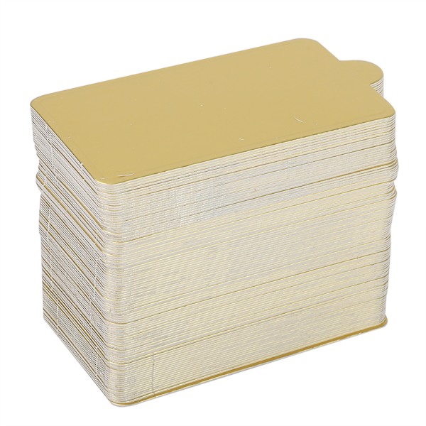 100 st mousse tårtbrickor guldpapper cupcake dessert display bricka bröllop födelsedagstårta S