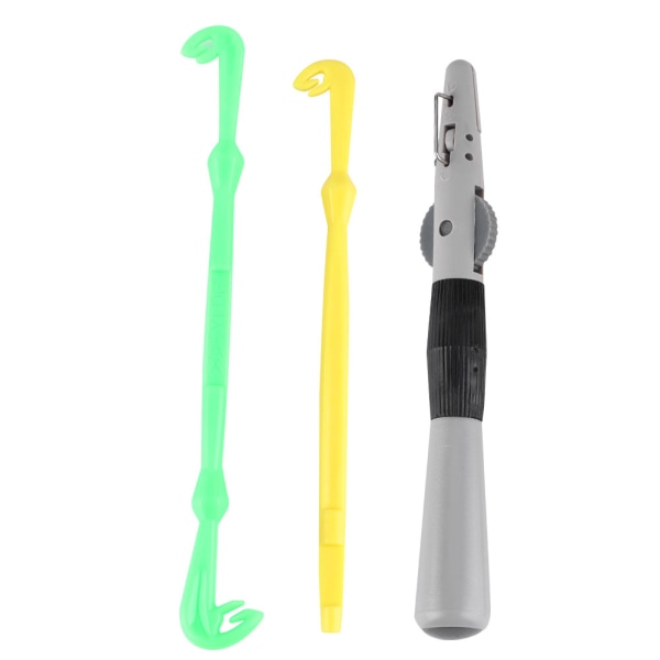Manuell fiskekrok Tier Line Tying Tool med Sub line  Enkel&Dubbel krok snabb knut tyer verktyg