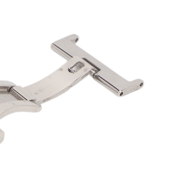 Sølv rustfritt stål klokke spenne utskiftbar spenne med høy finish ergonomisk klokke spenne erstatning for urmaker 20