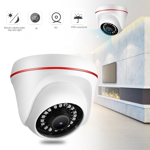 Högdefinition 4-i-1 infraröd nattseende CCTV analog vattentät TVI/AHD/CVI/CVBS kupolkamera
