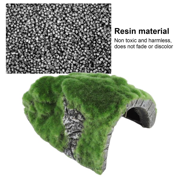 Reptiler Gömställe Harts Säker Förhindra Blekande Akvarium Dekoration Grott för Akvarium Fisk Tank