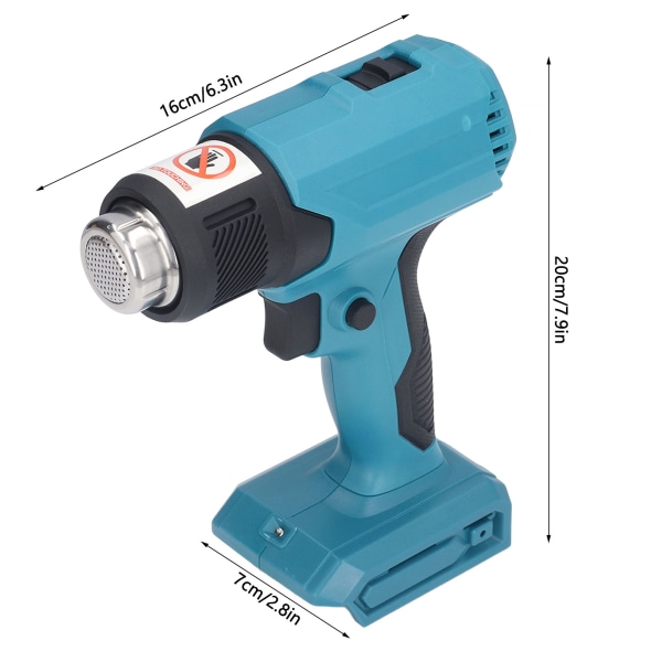 Ledningsfri varmepistol ABS 3 gear genopladelig bærbar plast svejsepistol til emballering