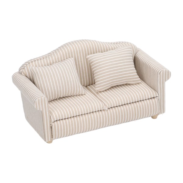 1:12 Skala Dukkehus Sofa Håndlavet Høj Simulation Miniature Sofa til Dukkehus Tilbehør