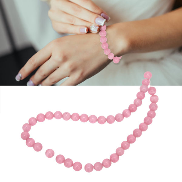 DIY Perler Glansfulde Glattere Fremragende Polering Katteøje Perler til DIY Håndværk Armbånd Halskæder Øreringe RingePink
