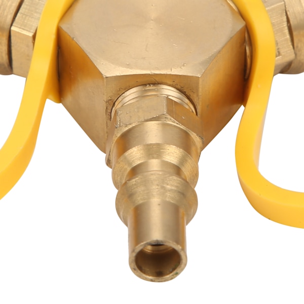 2 måder 1/4in RV Propan NPT Hurtigkobling Y Splitter Adapter til Propanslange Konnektorsæt