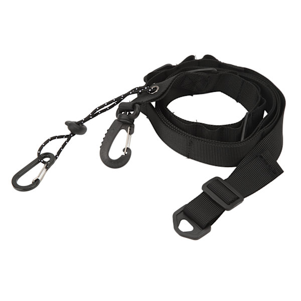 Camping Oppbevaringsstropp Multifunksjonell Sklisikker Nylon Skulderstropp med Trekant Ring for Camping Tilbehør Svart