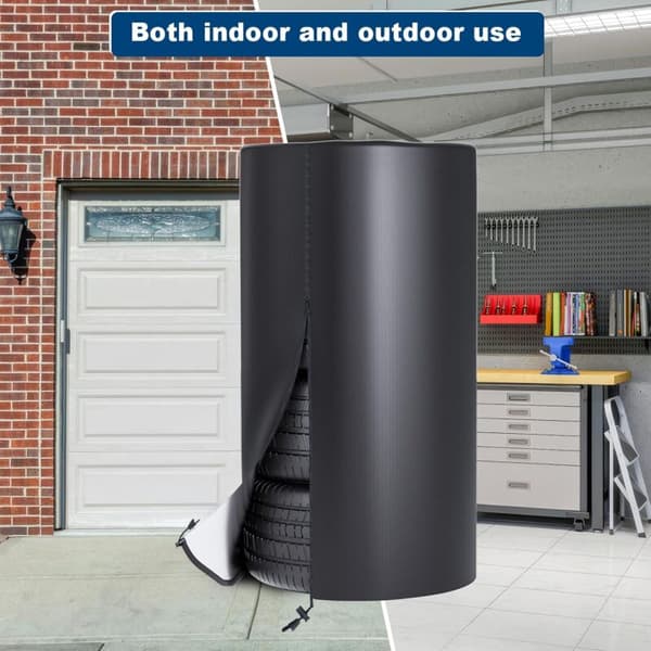 Universal dækovertræk 85x120 cm Opbevaring til 4 dæk 420D Oxford Sort
