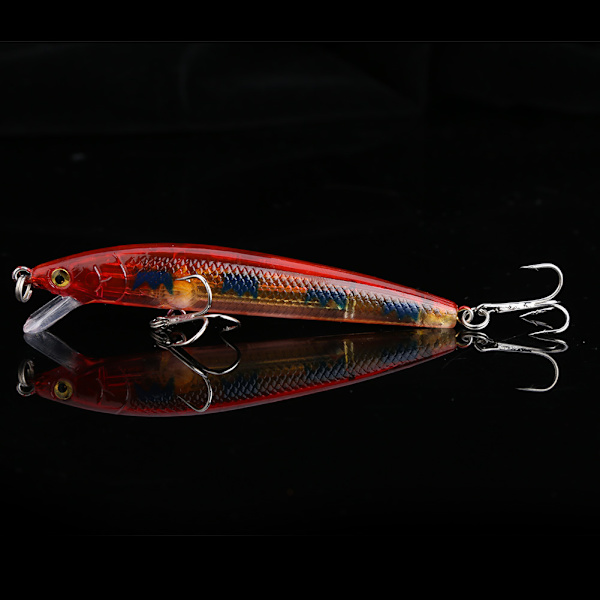 10 stk fargerike fiske lokker 95mm Crankbaits skarpe kroker agn fiskeutstyr