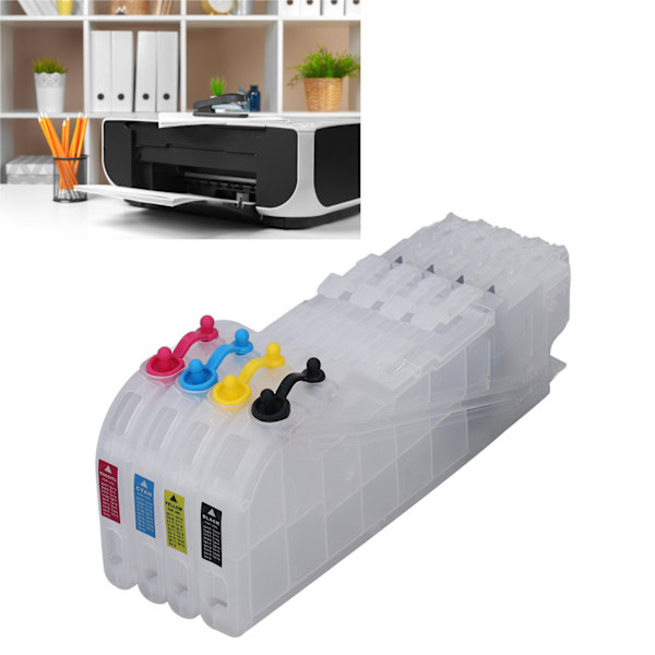 Blækpatron Rød Blå Gul Sort Udskiftning Printer Blækpatron til LC3017 LC3019 LC3029 LC3111 LC3211