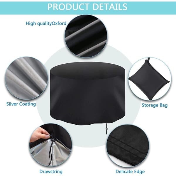 Rund havemøbelovertræk 230x110 cm Oxford 210D Vandtæt UV-resistent