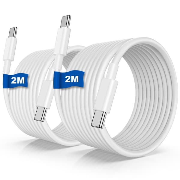 iPhone 15 Laddningskabel 20W 2-pack 2m Apple USB C till USB C Snabbladdningskabel