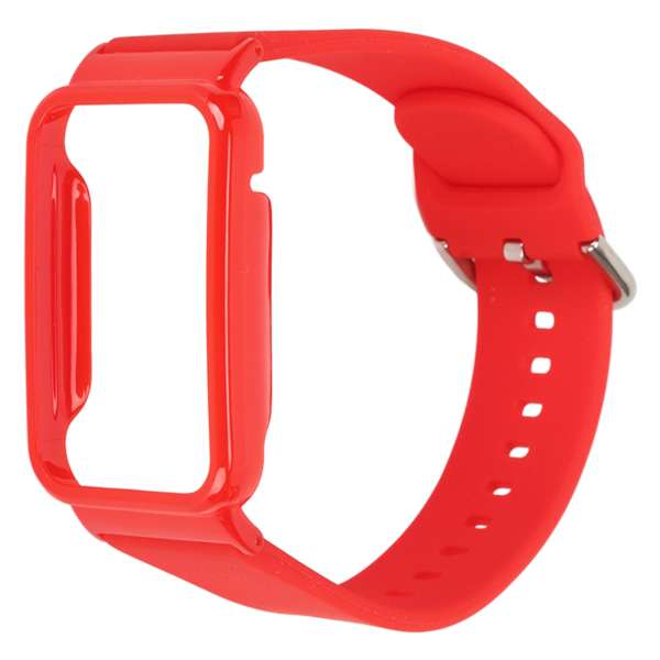 Silikoniranneke suojakotelolla Mi Band 7 Pro - Punainen ja punainen kotelo