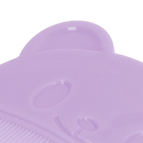 2-pack mjuk babyborste i silikon för sensorisk badupplevelse - bekvämt badverktyg för nyfödda, lila