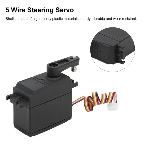 5-tråds styreservo med servohorn 104001‑1923 til Wltoys 104001 1/10 RC-bil reservedele