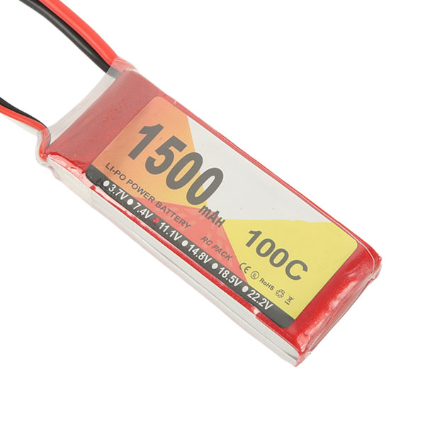11,1V 1500mAh 100C 3S LiPo-batteri med XT60-kontakt Tillbehör för QAV250 RC Racing Car Quadcopter