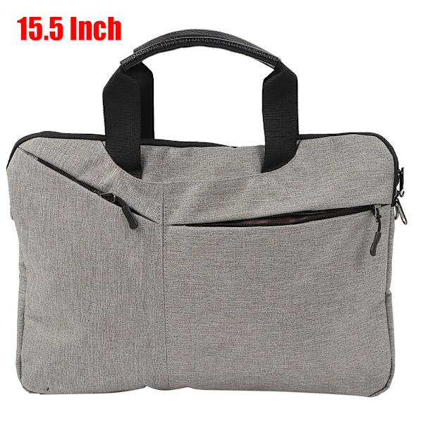 15,5 tommer unisex bærbar computer håndtaske enkelt skulder crossbody taske mappe