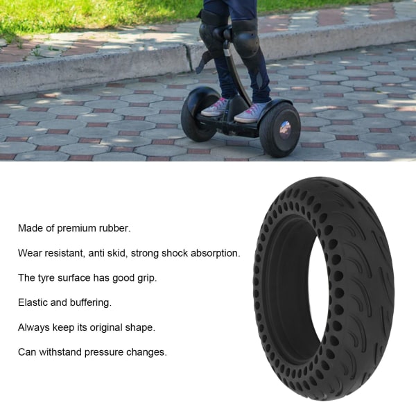 Elektrisk scooter dekk 70/65‑6.5 Gummi 16.5cm ID 25cm OD 10x2.75 Dekk erstatning for Xiaomi