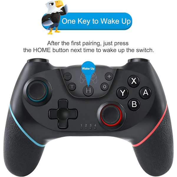 För Switch Switch OLED Switch Lite Switch Pro-kontroller med Wake Up Trådlös Switch-kontroller med 6-axlig gyro
