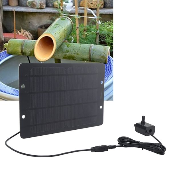 Aurinkopaneelinen suihkulähdepumppu 6V 10W USB-aurinkopaneelinen suihkulähdepumppu lintukylpyyn puutarhaan takapihan altaaseen