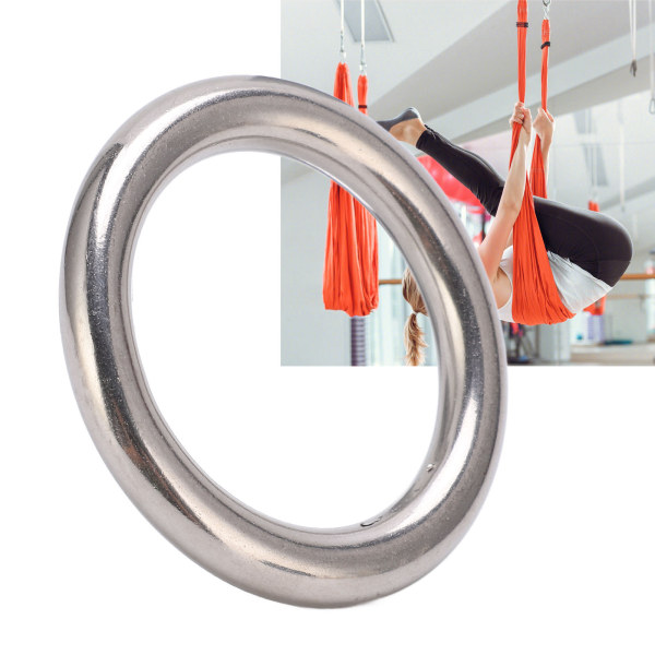 Svetsad O-ring Rostfritt stål Svetsad rund ring för navigationsdykning Hängmattor och väskor 10x50 mm