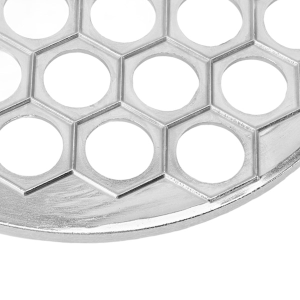Rysk Ravioli Maker Dumplings Form i Aluminiumlegering Pelmeni Maker Form Pelmeni Kött Dumplings Maker 37 Hål Silver