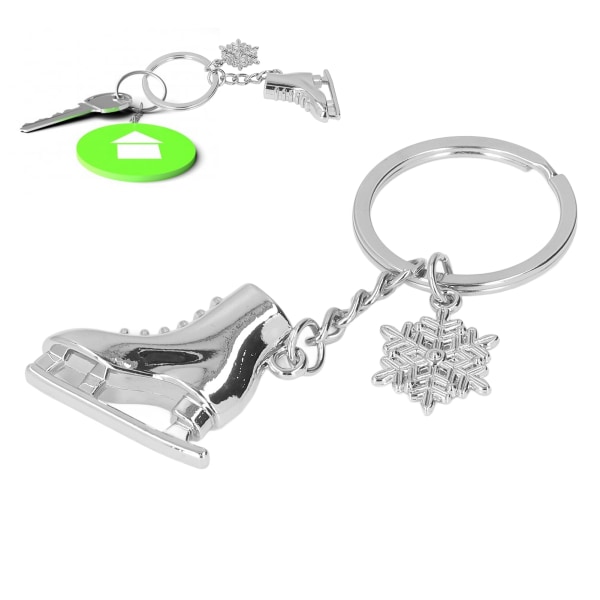 Metallnyckelringar Sötformade fashionabla skidåkningsstil Nyckelringar för tävling Souvenirer PresenterX-1337 Skating Skor