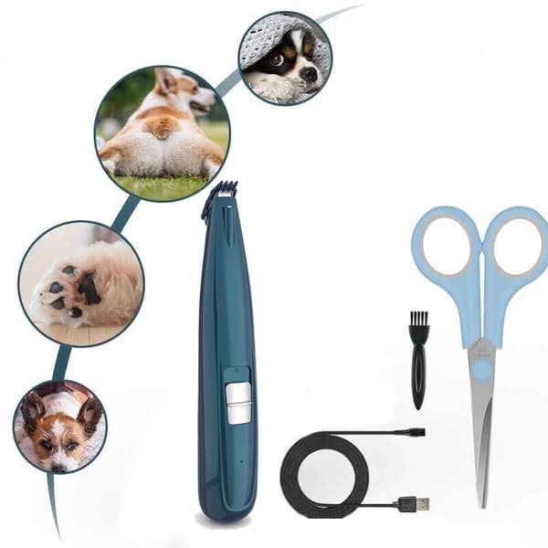 Professionel LED kæledyrshårklipper til hunde og katte USB-opladning