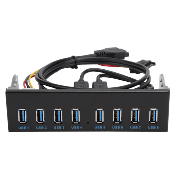 USB3.0 19PIN 8 porte hub optisk drev forlænger frontpanel adapter til pc-computer