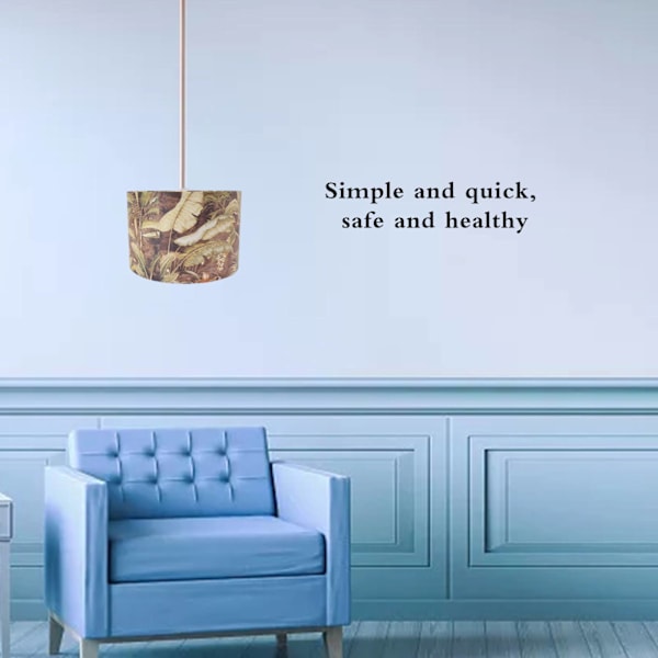 2 Set Bordslampa Skärm PVC Modern Dekorativ E27 E26 Bordslampa Skärm för Sovrum Hotell