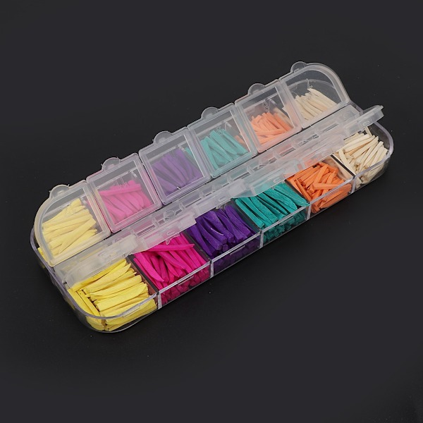 Färgglada tandrestaureringar Interdental kompositformade träkilar (600 st)