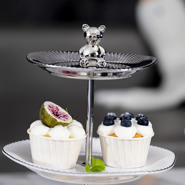 Cupcake Stand Dessert Table Display Set Tiered Serving Cake Tray Parties Serving Plate for Tea Party 2 Tier (Small)